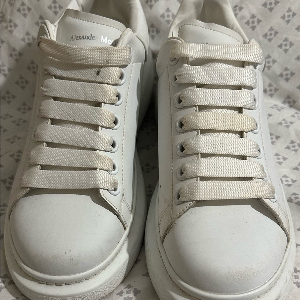 Alexander McQueen Cream and White Men's Sneakers